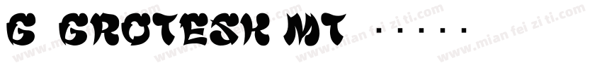 G_Grotesk MT字体转换